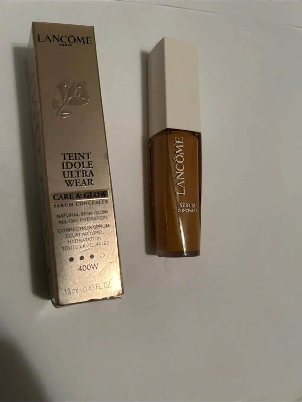 Teint Idole Ultra Wear Care & Glow Serum Concealer - Warm Honey 400W